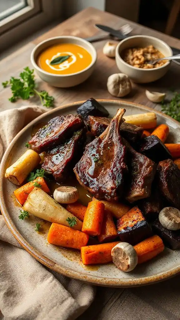 hearty braised short ribs hearty braised short ribs