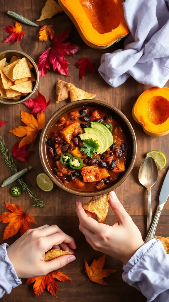 hearty butternut squash chili