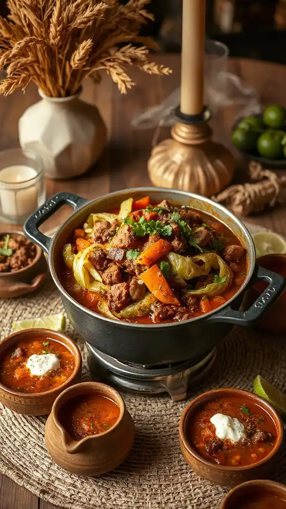 hearty cabbage beef chili