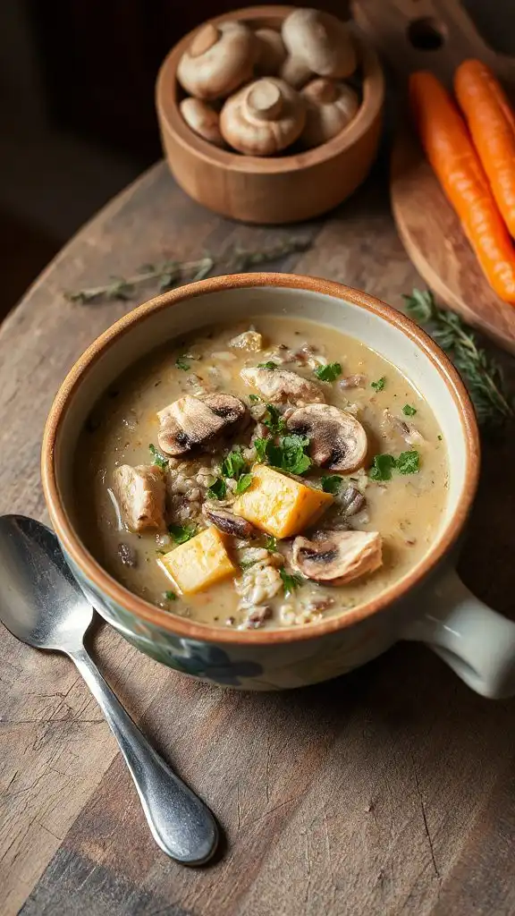 hearty chicken mushroom soup hearty chicken mushroom soup