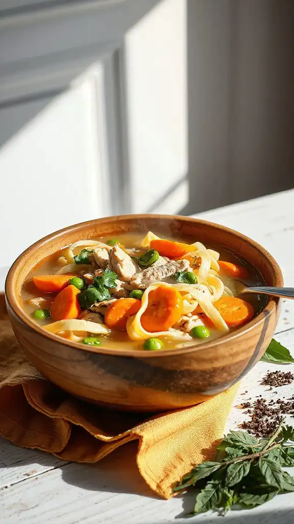 hearty chicken noodle soup