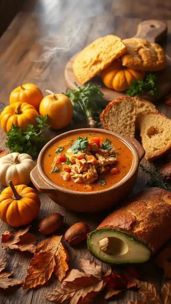 hearty chicken pumpkin chili