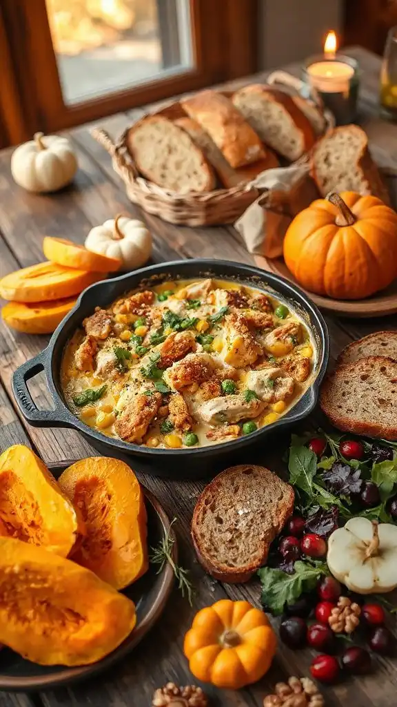 hearty chicken rice casserole