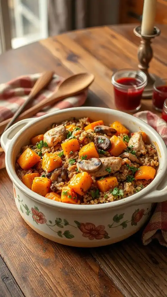 hearty chicken rice casserole
