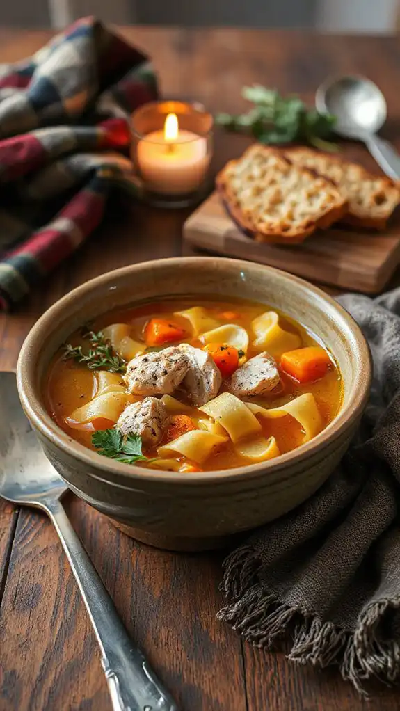 hearty chicken soup twist