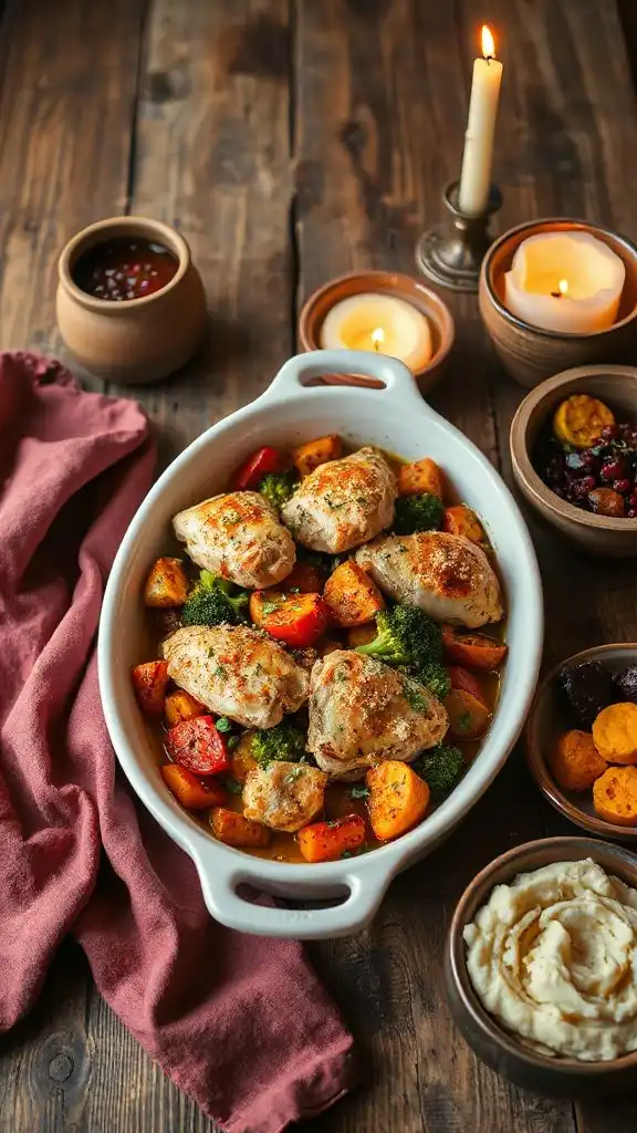 hearty chicken vegetable casserole