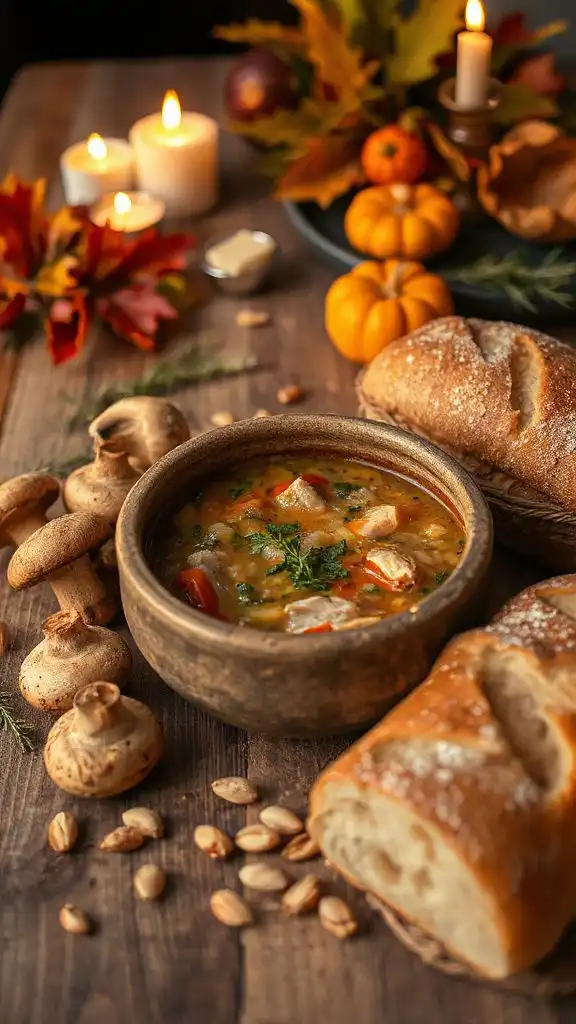 hearty chicken wild rice soup