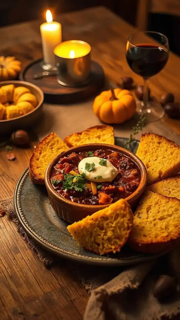 hearty chili with cornbread hearty chili with cornbread