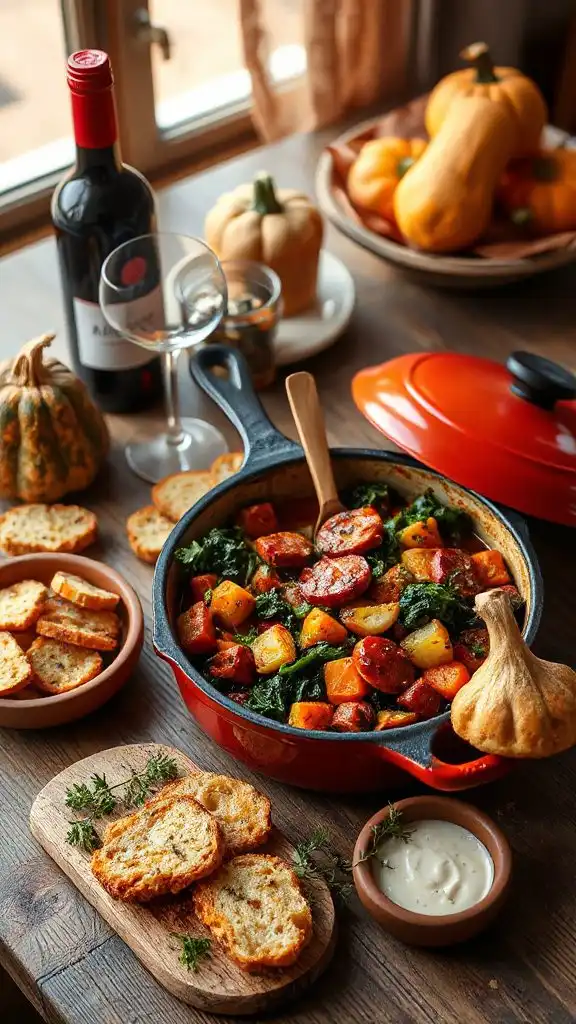 hearty chorizo kale stew