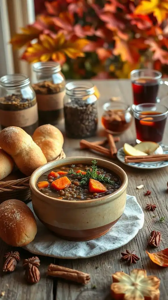 hearty cinnamon lentil stew