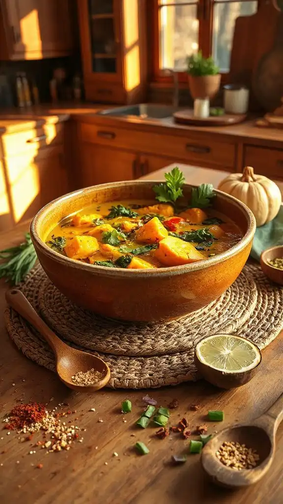 hearty coconut curry stew