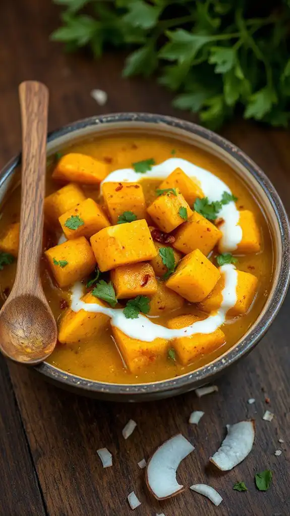 hearty coconut turmeric curry