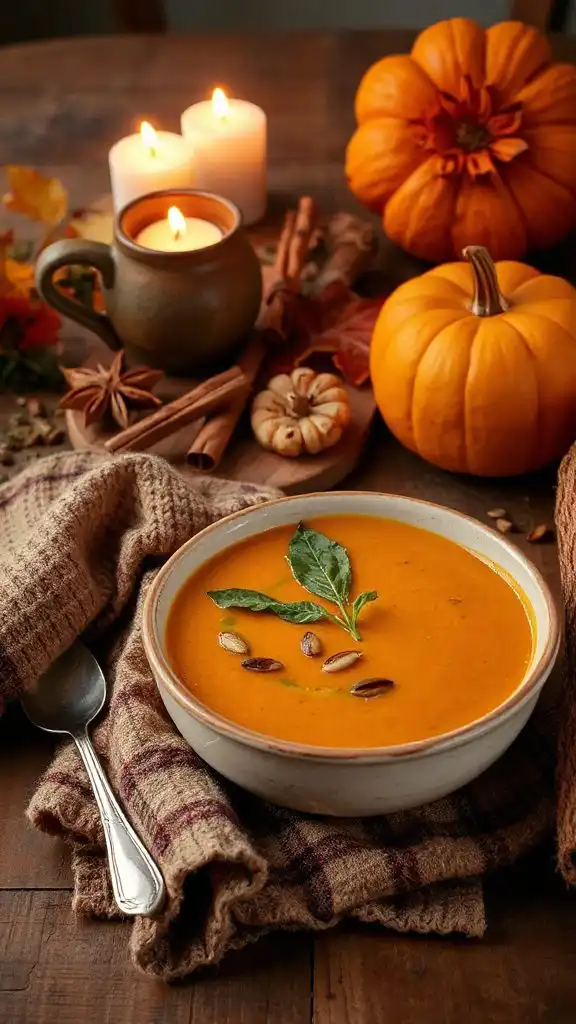 hearty creamy pumpkin soup
