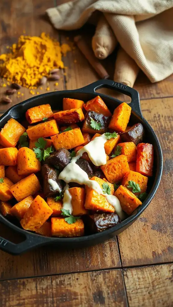 hearty curried vegetable roast