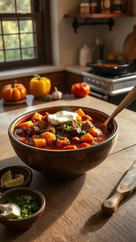 hearty fall chili recipe