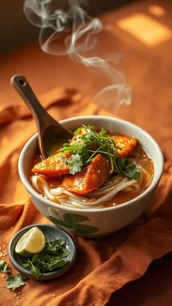 hearty fall noodle soup