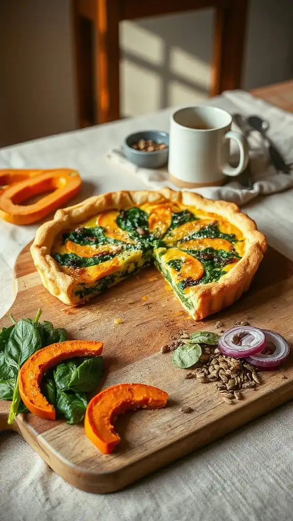 hearty fall quiche recipe