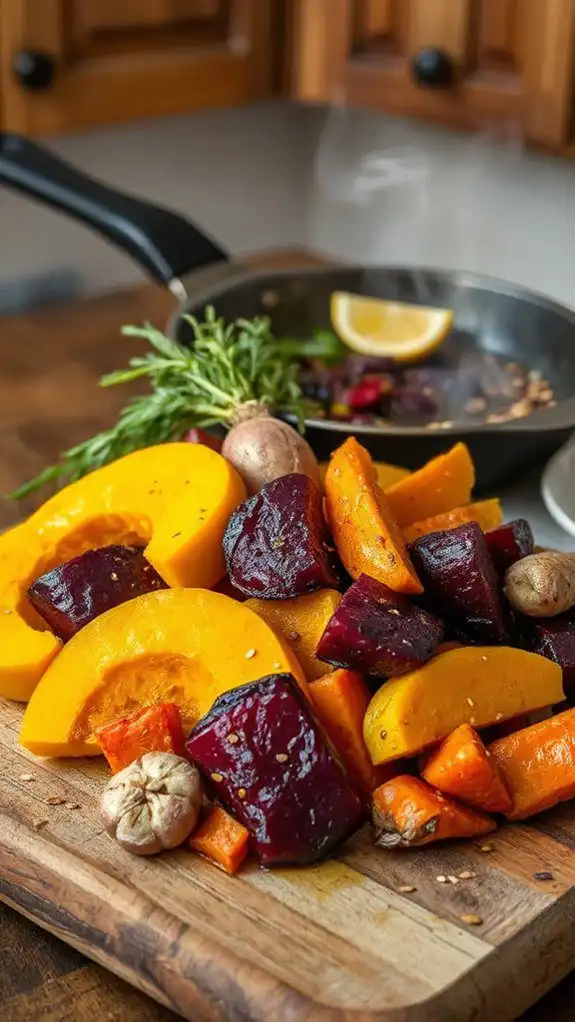 hearty fall vegetable stir fry