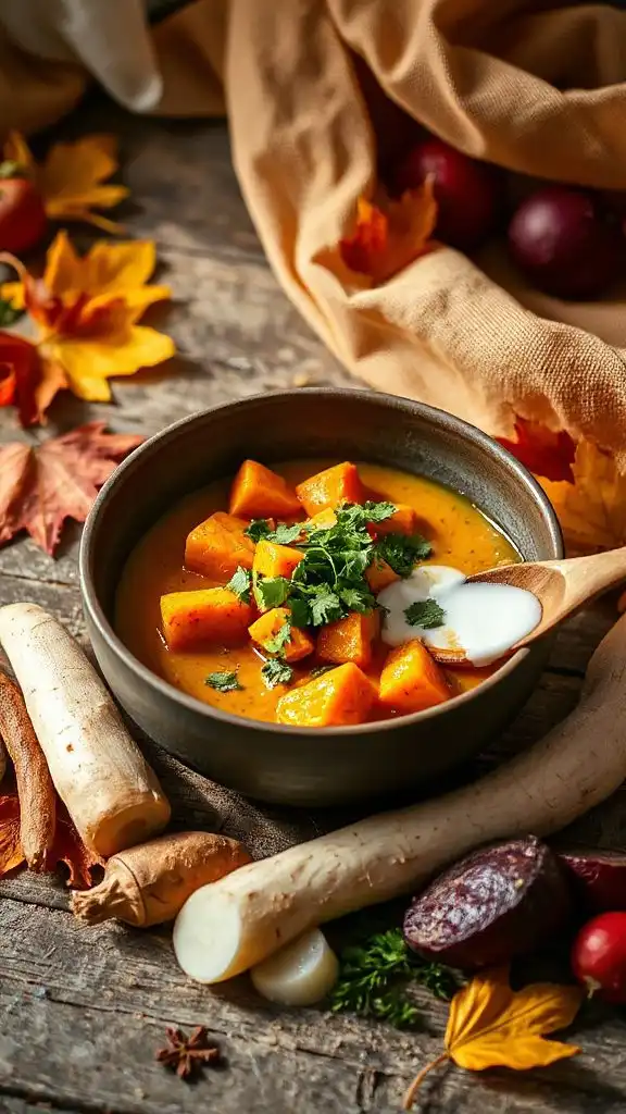 hearty fennel sweet potato curry