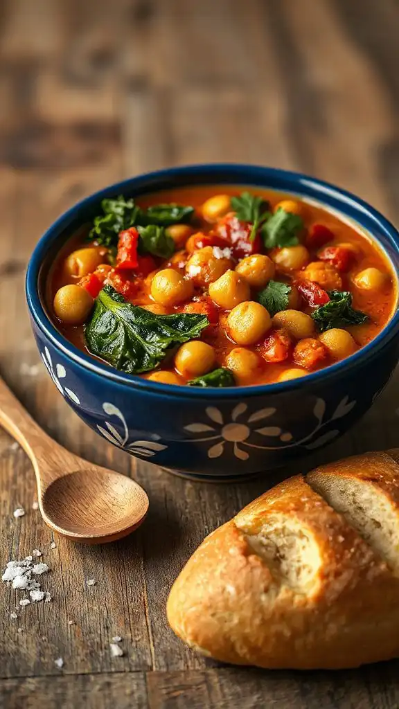 hearty kale chickpea stew