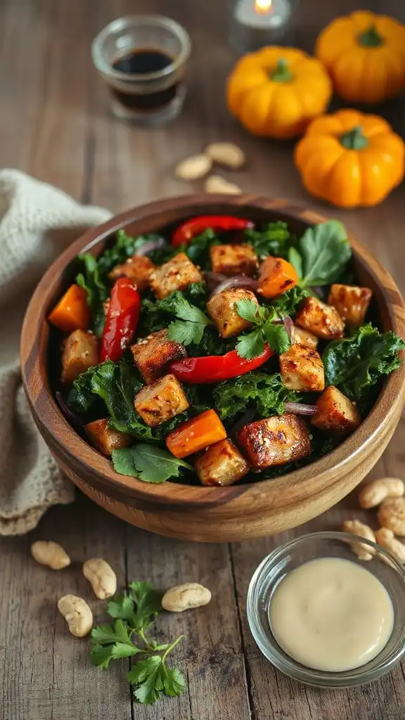 hearty kale tempeh stir fry