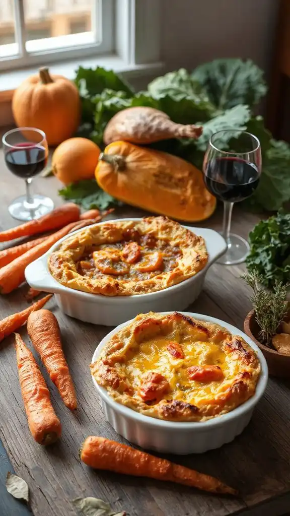 hearty lentil carrot pie