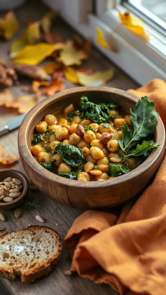 hearty lentil kale stew