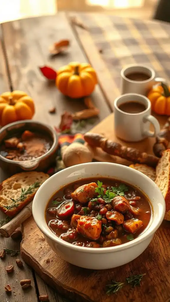 hearty lentil sausage stew
