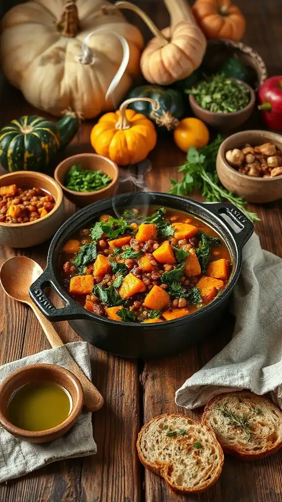 hearty lentil sweet potato stew