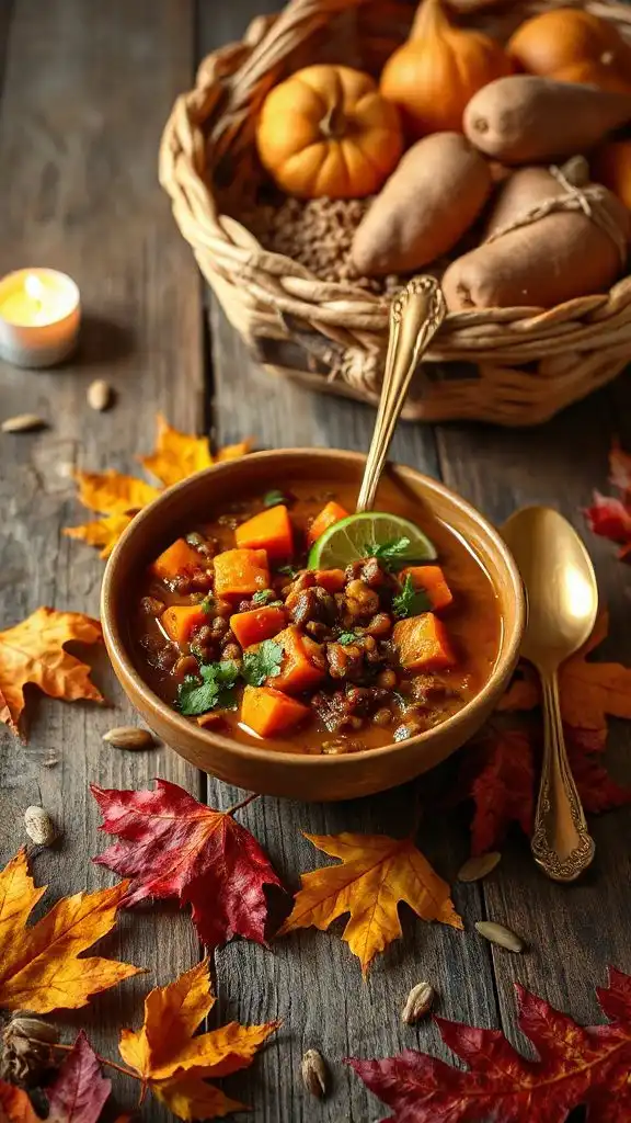hearty lentil sweet potato stew
