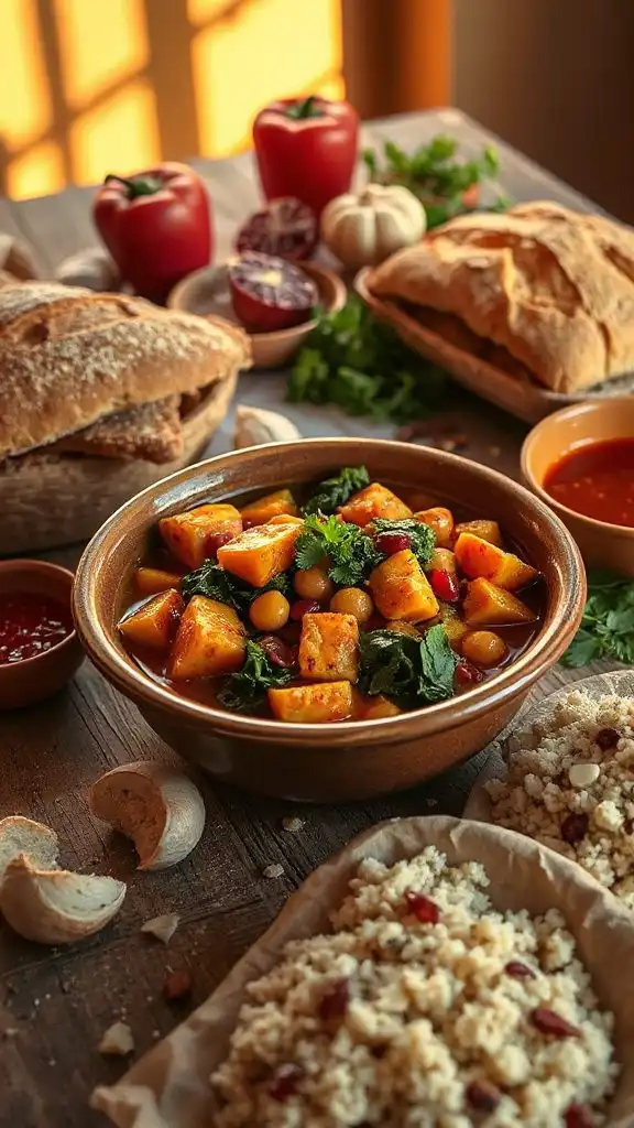 hearty moroccan chickpea stew