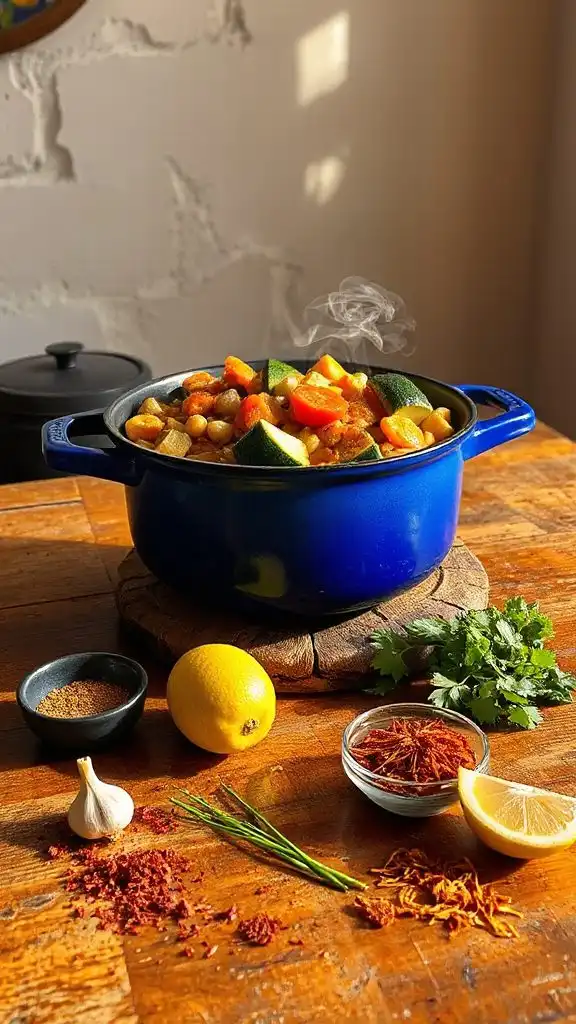 hearty moroccan chickpea stew