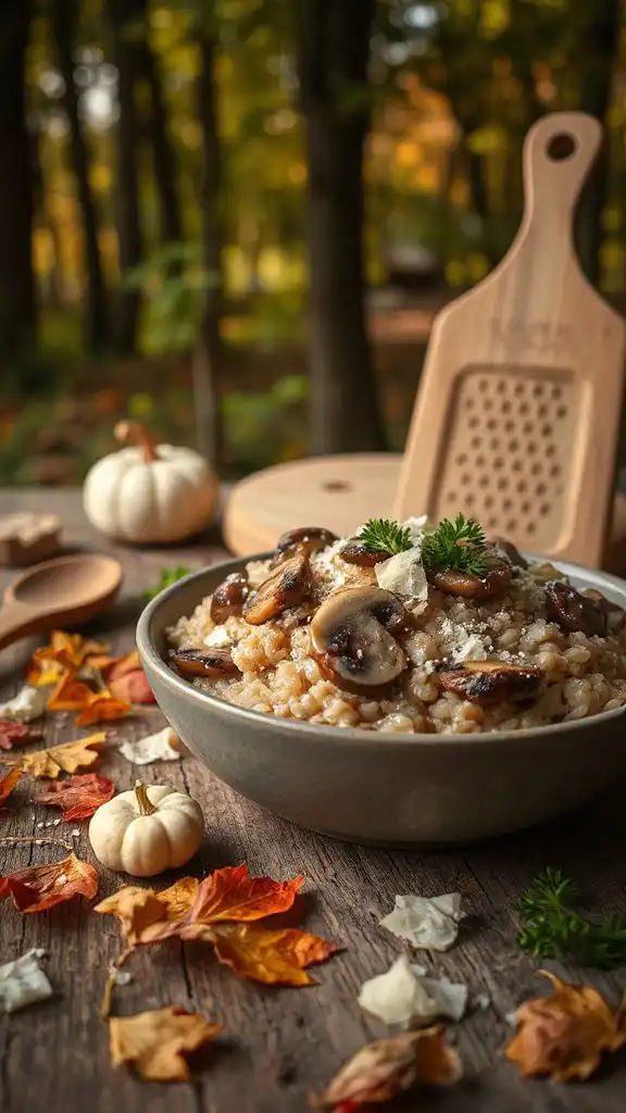hearty mushroom barley risotto