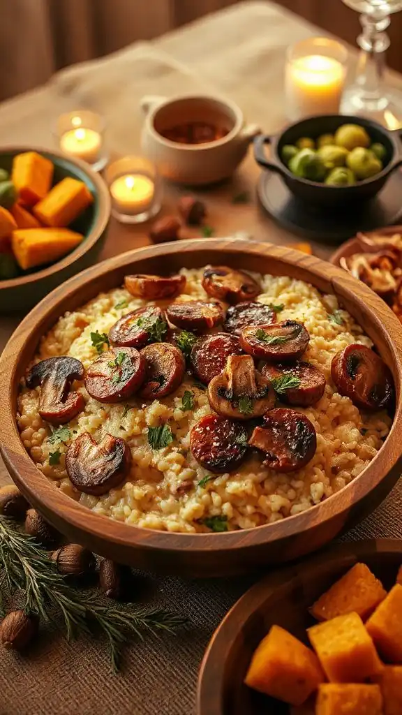 hearty mushroom chicken risotto hearty mushroom chicken risotto