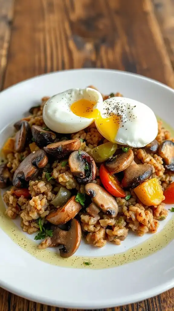 hearty mushroom rice hash hearty mushroom rice hash