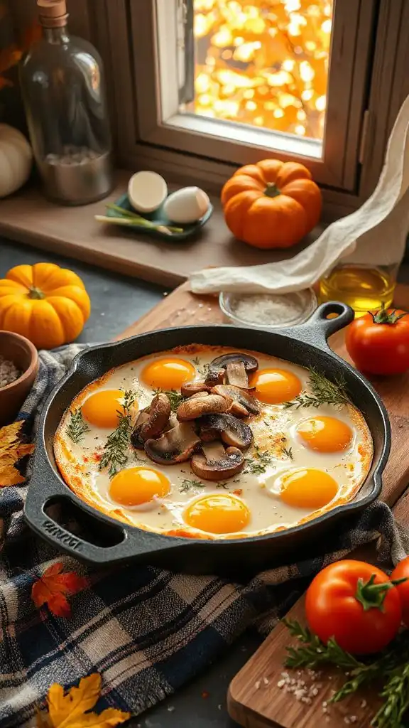 hearty mushroom thyme casserole