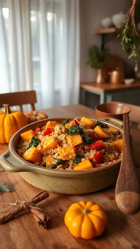 hearty nutritious quinoa casserole