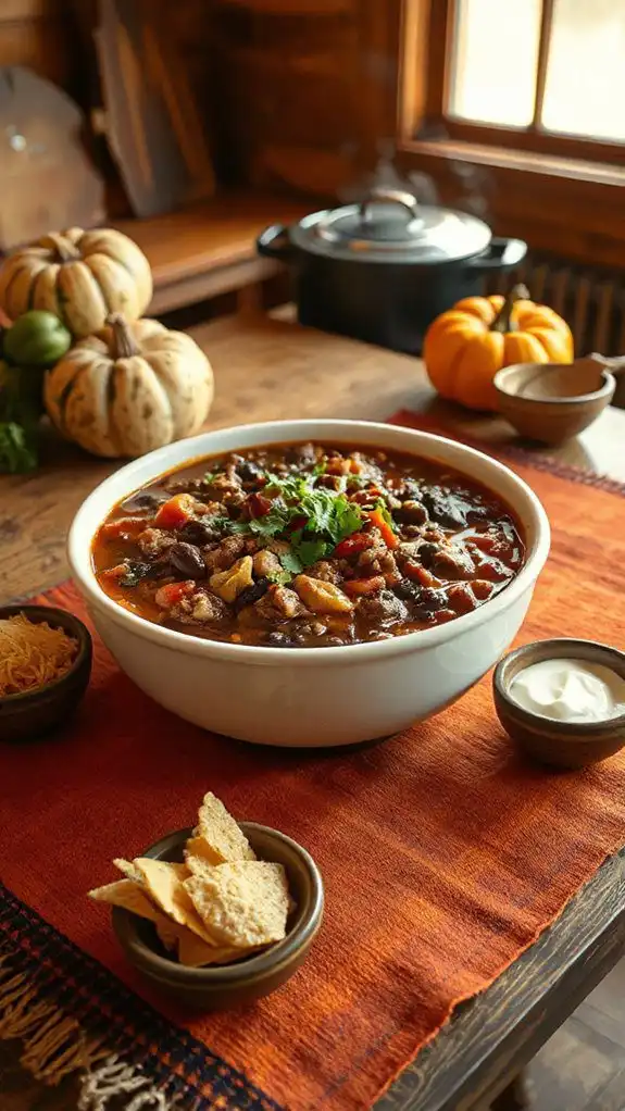 hearty one pot beef chili