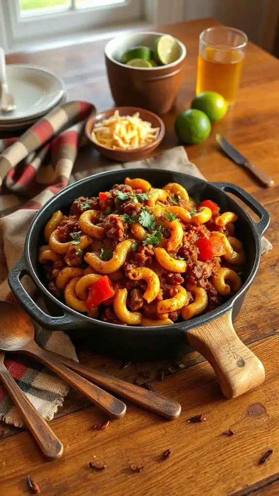hearty one pot chili mac