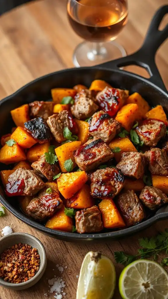 hearty pork and pumpkin dish hearty pork and pumpkin dish