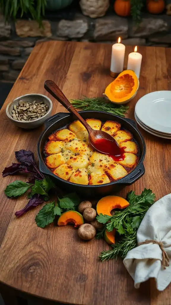 hearty potato and beet gratin