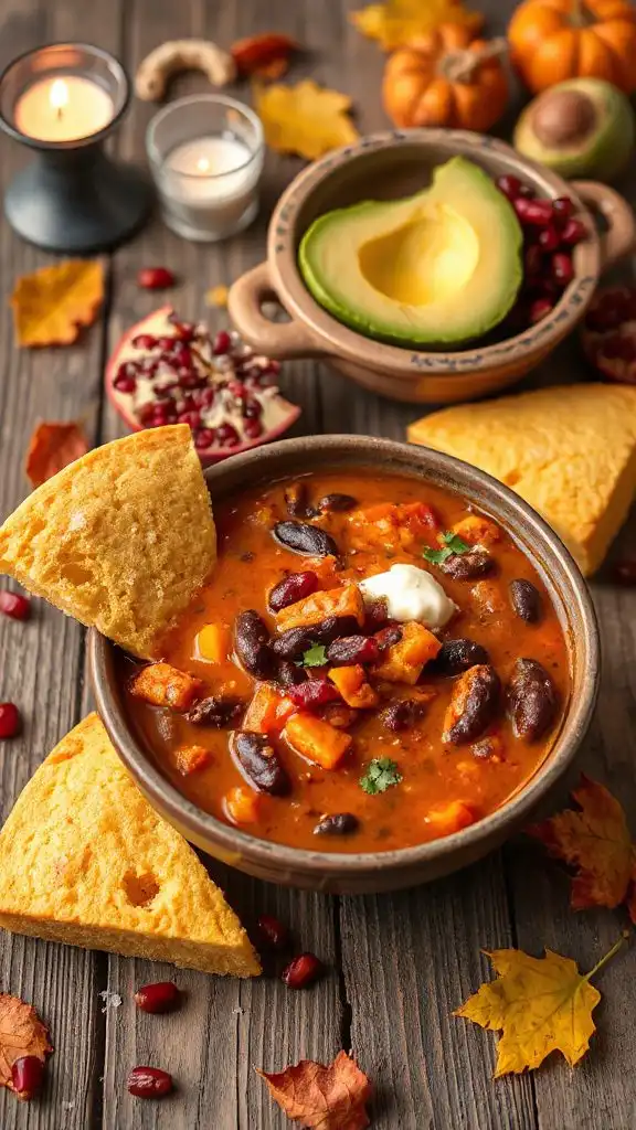 hearty pumpkin black bean chili hearty pumpkin black bean chili