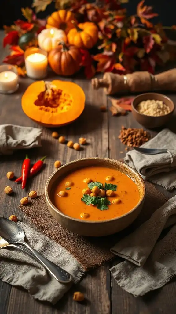 hearty pumpkin chickpea curry