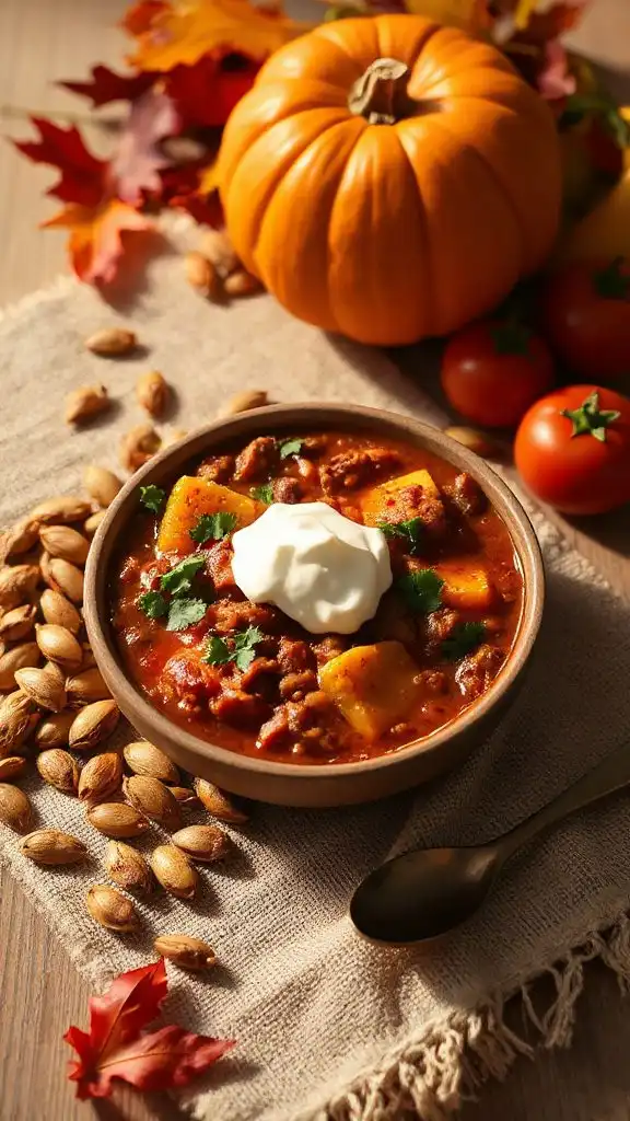 hearty pumpkin chili recipe