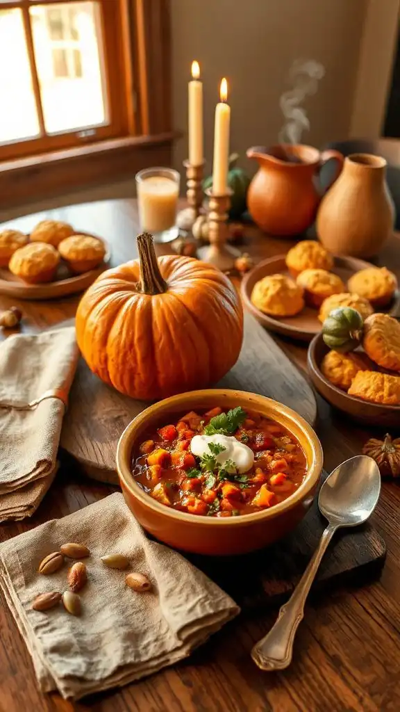 hearty pumpkin chili recipe