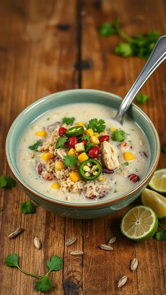 hearty quinoa turkey chili