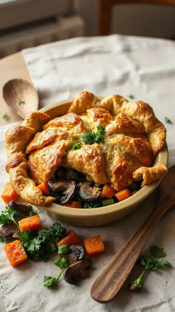 hearty quinoa vegetable pie