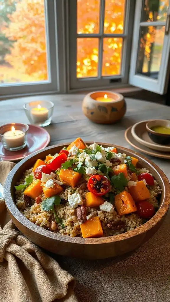 hearty quinoa vegetable salad