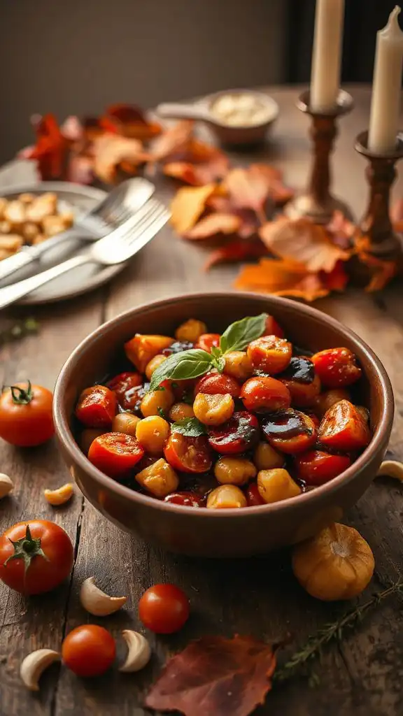 hearty roasted tomato chickpea stew