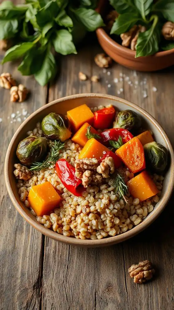 hearty roasted vegetable bowl